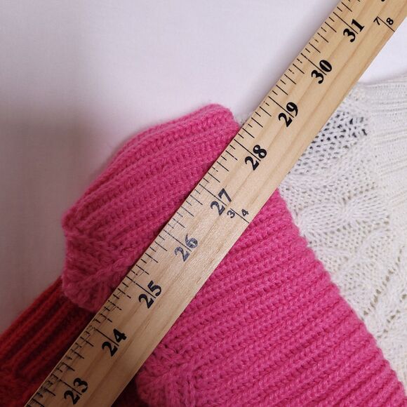 Strut & Bolt Sweater Womens Large Cable Knit Double Ruffle - Picture 8 of 11